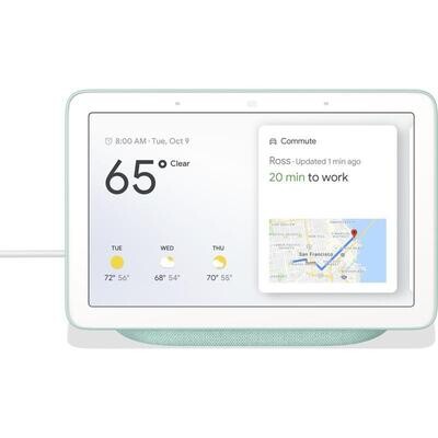 Google Nest Hub HD Touch Smart Display & Home Assistant Aqua GA00578-AU