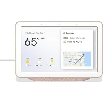 Google Nest Hub HD Touch Smart Display & Home Assistant Sand GA00517-AU