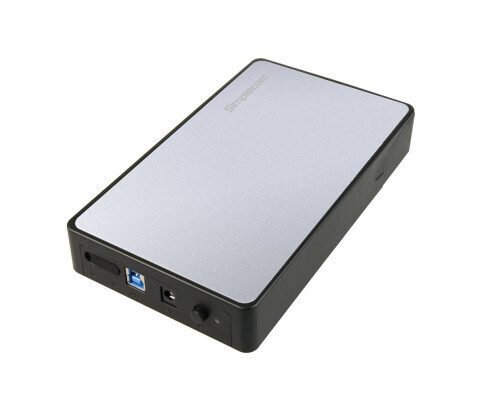 Simplecom SE325 Tool Free 3.5" SATA HDD to USB 3.0 Hard Drive Enclosure Silver