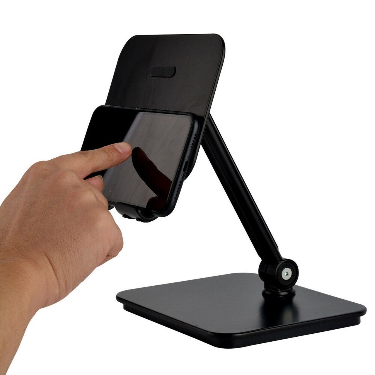 Full Motion 3 in 1 Smartphone Tablet and Notebook Holder Black