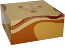 Tortenkarton "Kaffeegenuss" / 32x32x11cm / 50 Stk