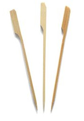 Flaggenspiess- braun aus Bambus / 180mm / 200 Stk