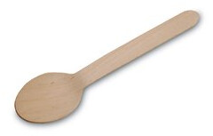 Holzbesteck: Löffel aus Holz / 160mm / 100 Stk Holzbesteck: Löffel aus Holz / 160mm / 100 Stk