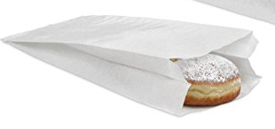 Bäckerbeutel - unbedruckt - weiss (gebleicht) / Gr. 430 / 1.000 Stk