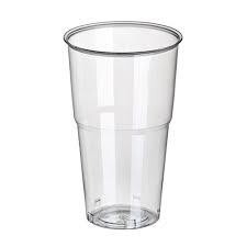 TRINKBECHER 0,50 PP TRANSP. Klar 0,5l  mit Schaumrand  1600 Stk