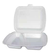Menü-Box HP4-2 / 2-geteilt / weiss oder Cream laminiert / 200 Stk.​​