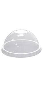 Pet 12oz Dome Deckel m. loch