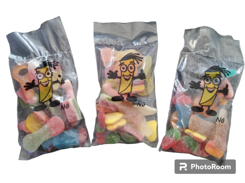 Bon Bon Tüten aus Plastik mit Motiv Bon Bon Tüten aus Plastik mit Motiv