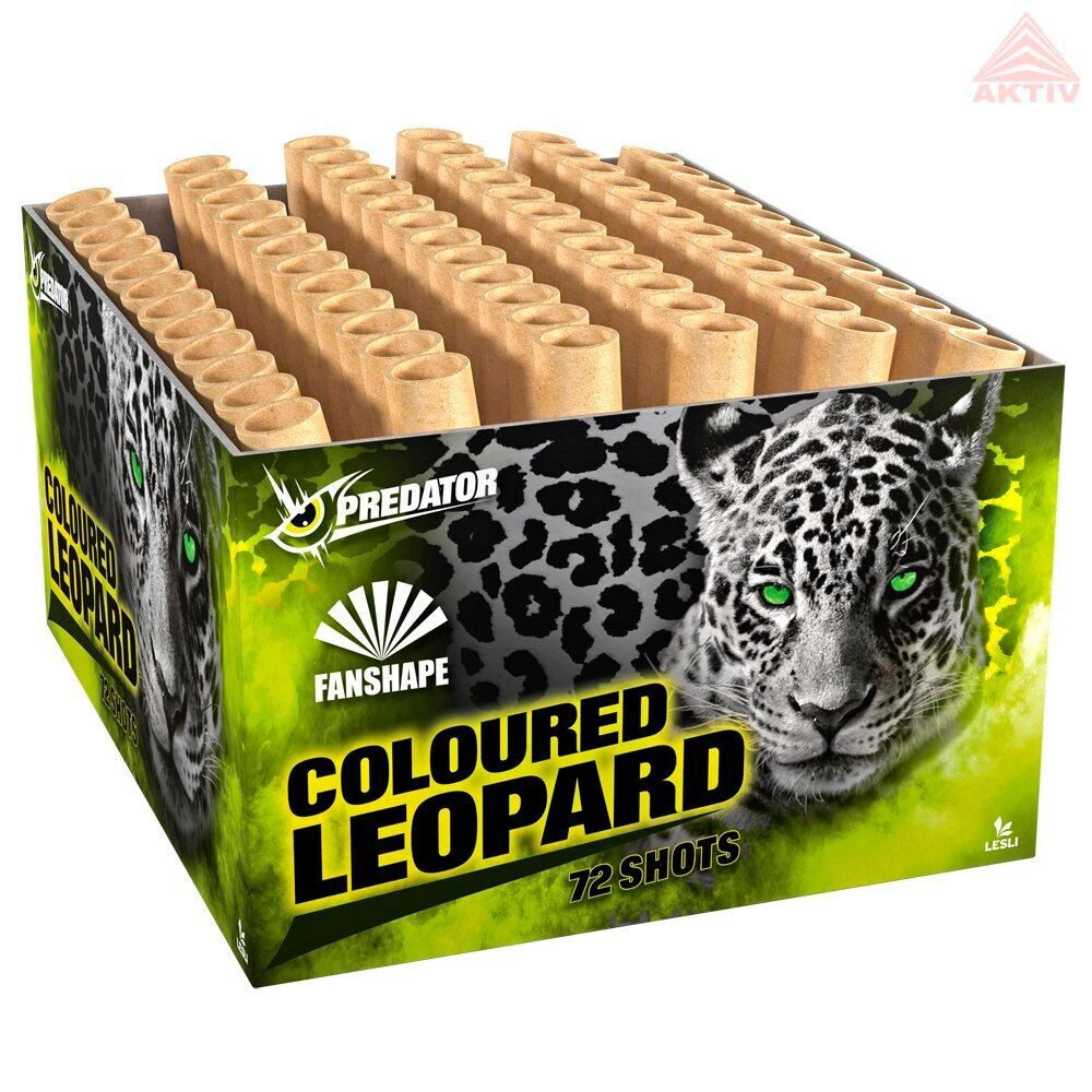Coloured Leopard, 72-Schuss Fächerbatterie NEU