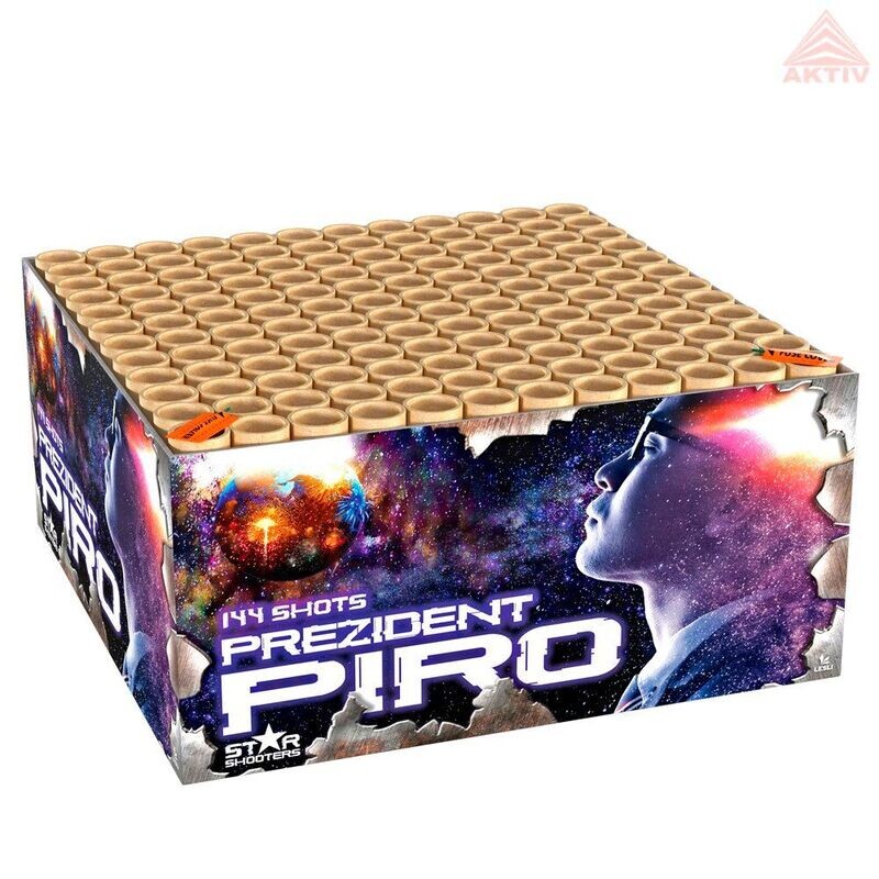 Prezident Piro 144 Schuß Displaybox Batterie-Set Prezident Piro 144 Schuß Displaybox Batterie-Set