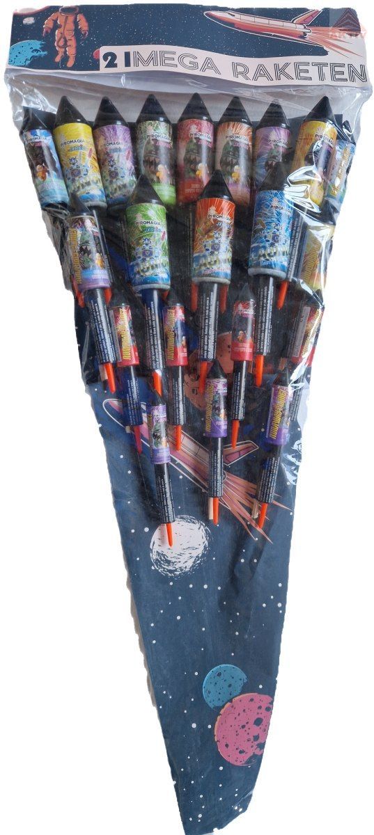 Mega Rockets, 21-tlg.  Raketensortiment, 420 gr NEM