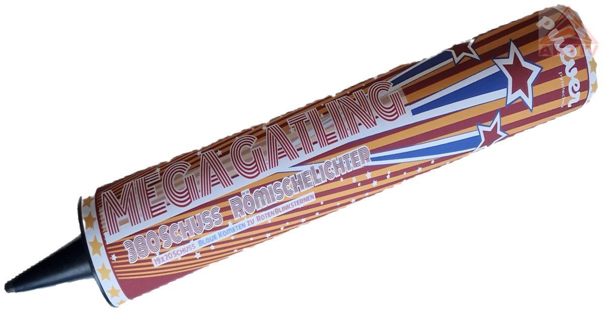 MEGA - GATLING, 380-Schuss  Römisches Lichterbündel