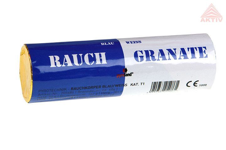 Rauchgranate Blau/Weiß,  Doppelrauch T1