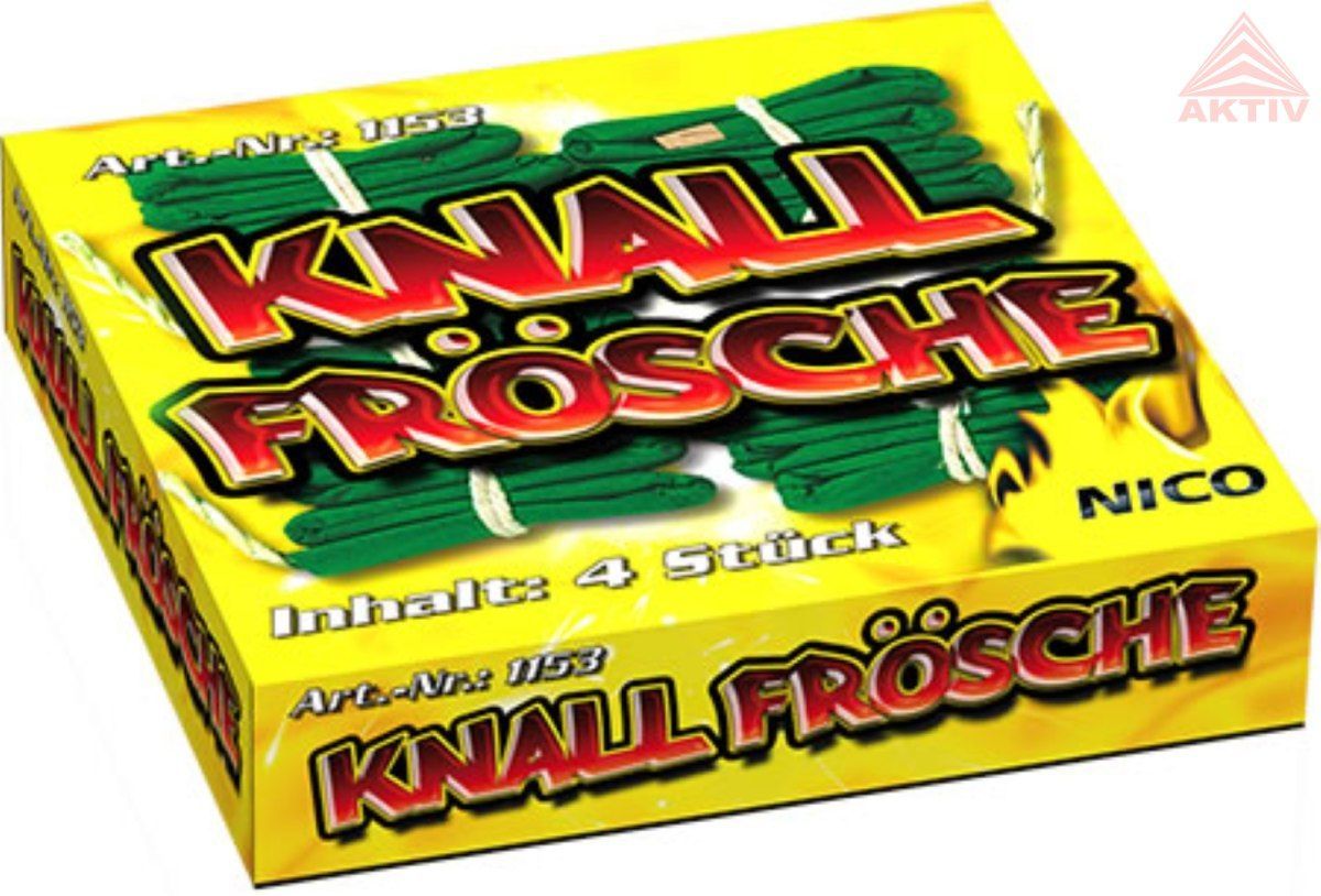 Knallfrösche, 4er Schachtel