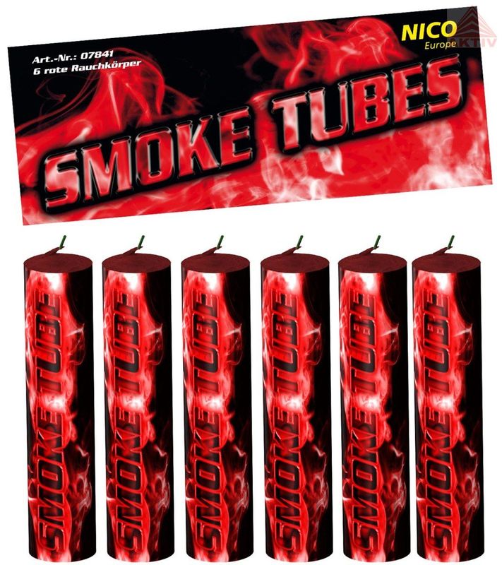 Smoke Tubes Rot, 6er-Btl. Rauchkörper T1 Smoke Tubes Rot, 6er-Btl. Rauchkörper T1