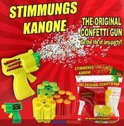 Konfetti Pistole + 3x6 Schuss Magazin Konfetti Pistole + 3x6 Schuss Magazin