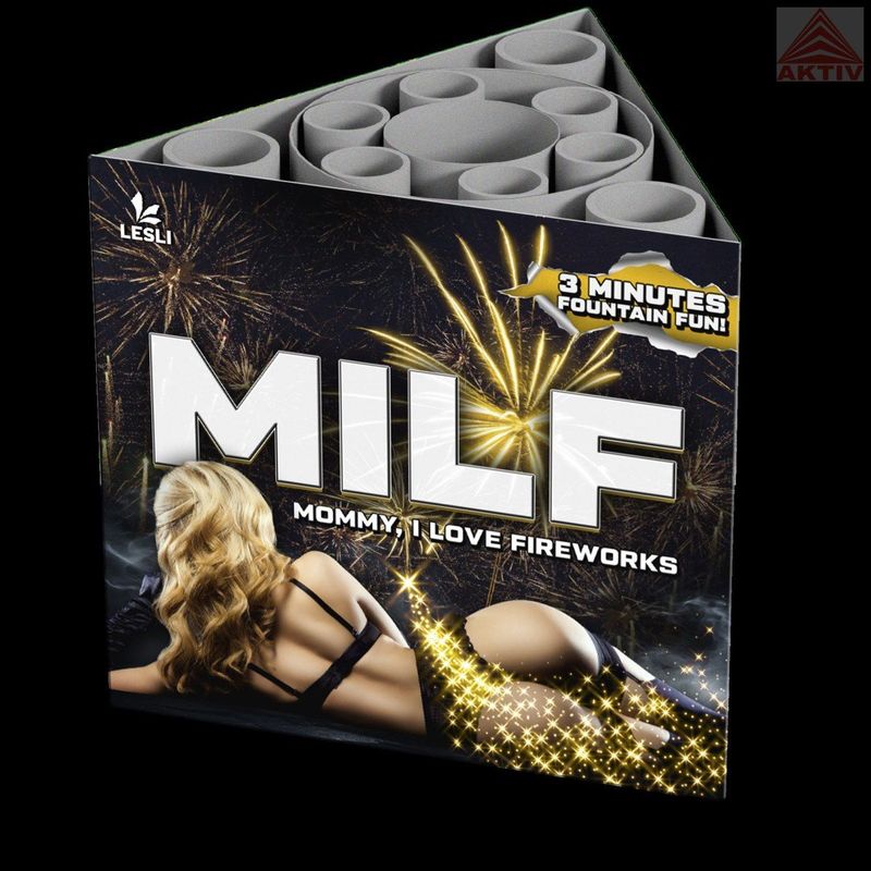 MILF, Mommy I Love Fireworks Fontänen Batterie 184 Sek NEU MILF, Mommy I Love Fireworks Fontänen Batterie 184 Sek NEU