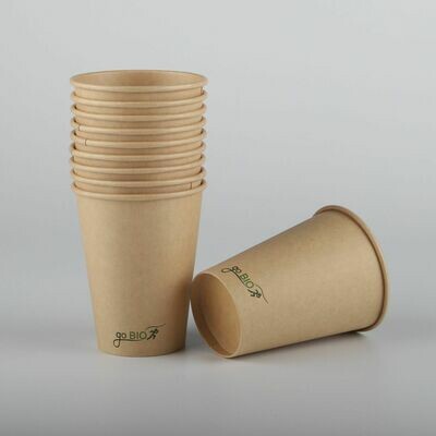Bio To-Go-Becher "Go Bio" / Kraft PLA / 0,2l (8oz) / 1.000 Stk
