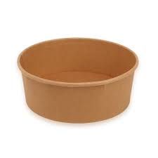 Salad Bowl 750ml braun Kraftpapier