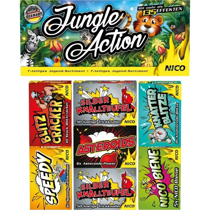 Jungle Action, 7 Schachteln sortiert