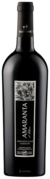 Amaranta (Montepulciano) 4.2/5.0⭐️ Red Wine, Grapes: 100% Montepulciano