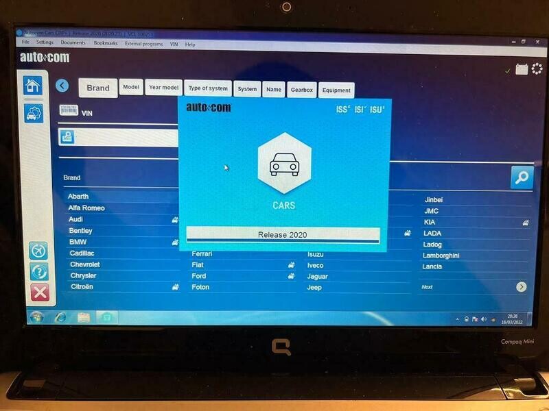 Auto-Com 2020 &amp; Delphi 2022 OBD2 Dual Diagnostics Laptop Setup
