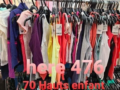 Lot de 70 hauts enfants – Extra qualité