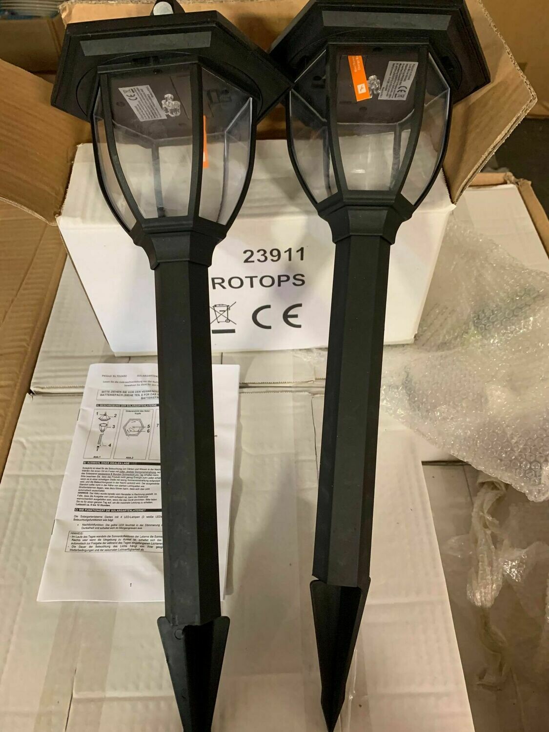 4 Lampes Solaires Extérieur AGPTEK IP68 - 2 Couleurs (Blanc Chaud/Froid) - 40LM - Éclairage Jardin, Allée