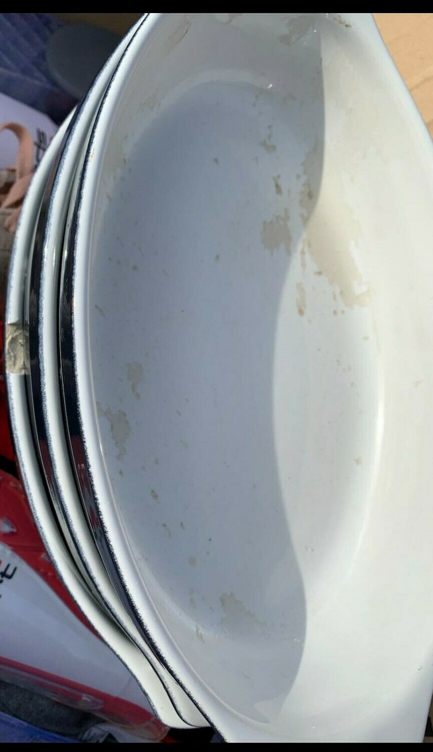 Lot de 3 grands plats à gratin dont 1 avec défaut refcbobm