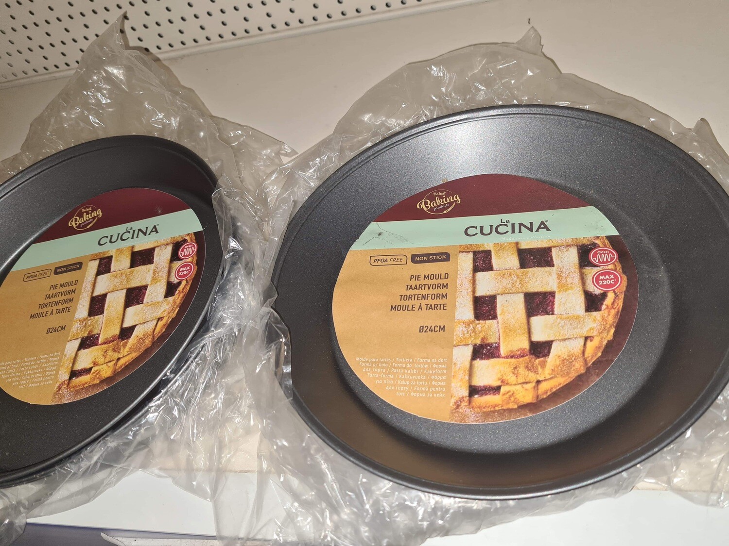 Lot de 6 moules à tarte ronds
