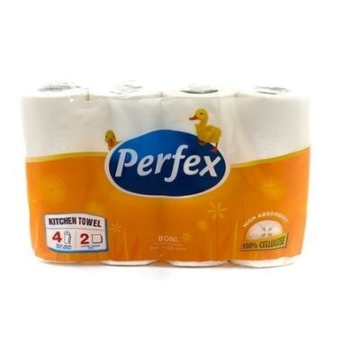 Colis de 12 paquets – Essuie-Tout Perfex (4 rouleaux/paquet)