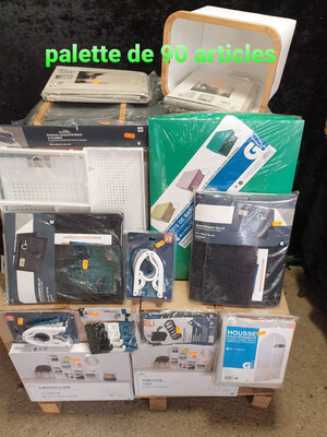 Palette de 90 articles de rangement &amp; ameublement – Ultra pratique