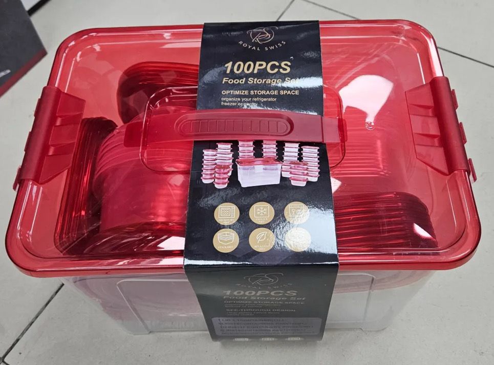 Lot de 100 boîtes alimentaires