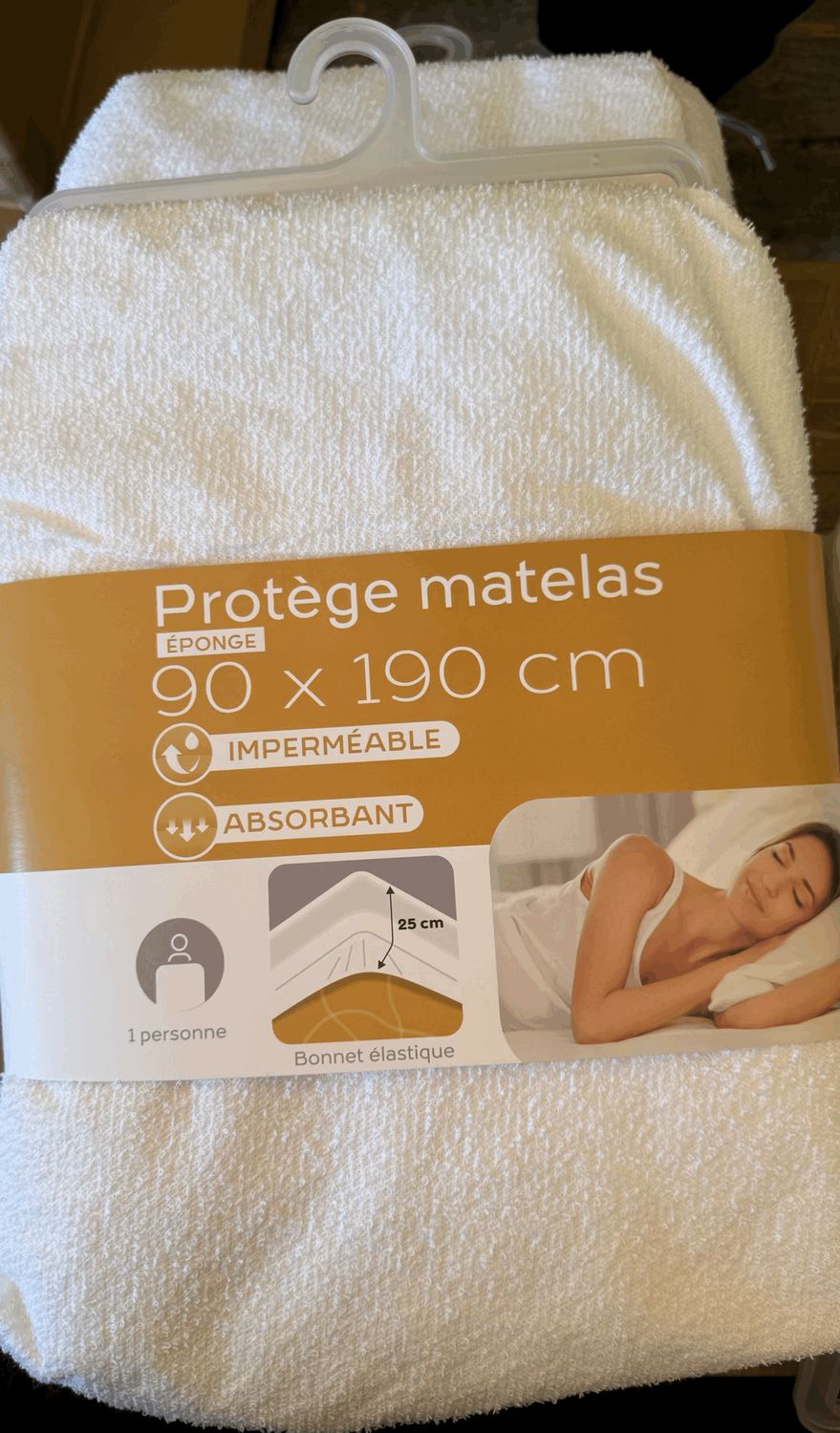 lot de 4 protège matelas 90x190 cm
