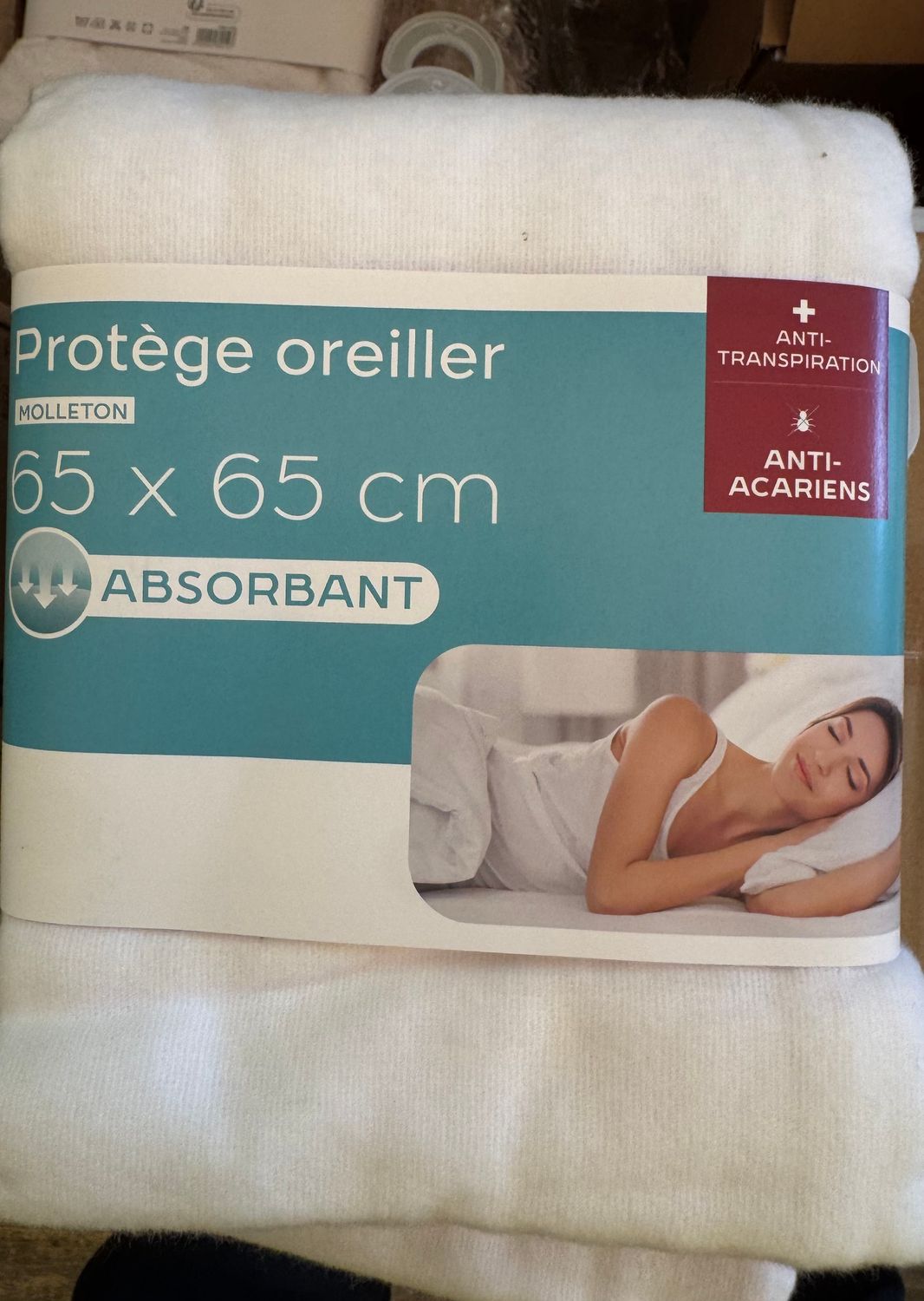 lot de huit protège oreiller absorbant