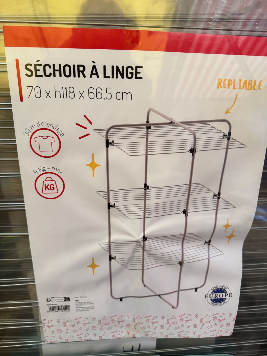 1 séchoir à linge neuf 1 séchoir à linge neuf