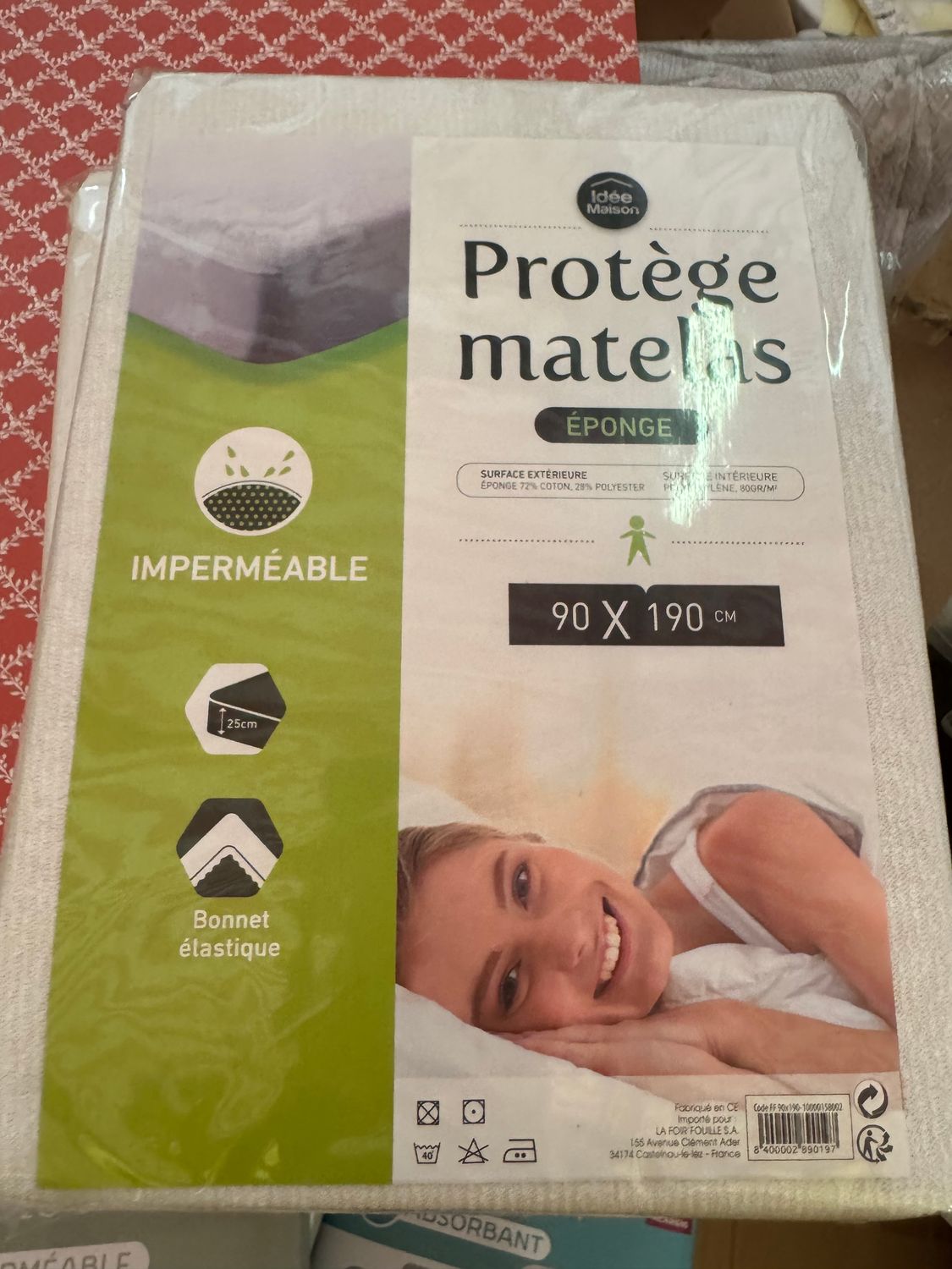 1 protège matelas éponge 1 protège matelas éponge
