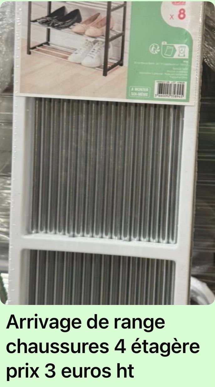 Lot de 4 porte chaussures 