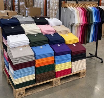 Lot de 50 Arrivage de tee Shirt neuf mélange de taille du S au XXXXL 100 % coton mélange de couleur neuf irrégular