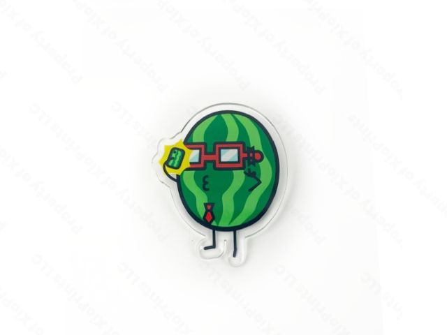 2.5 inch Clear Acrylic Pins