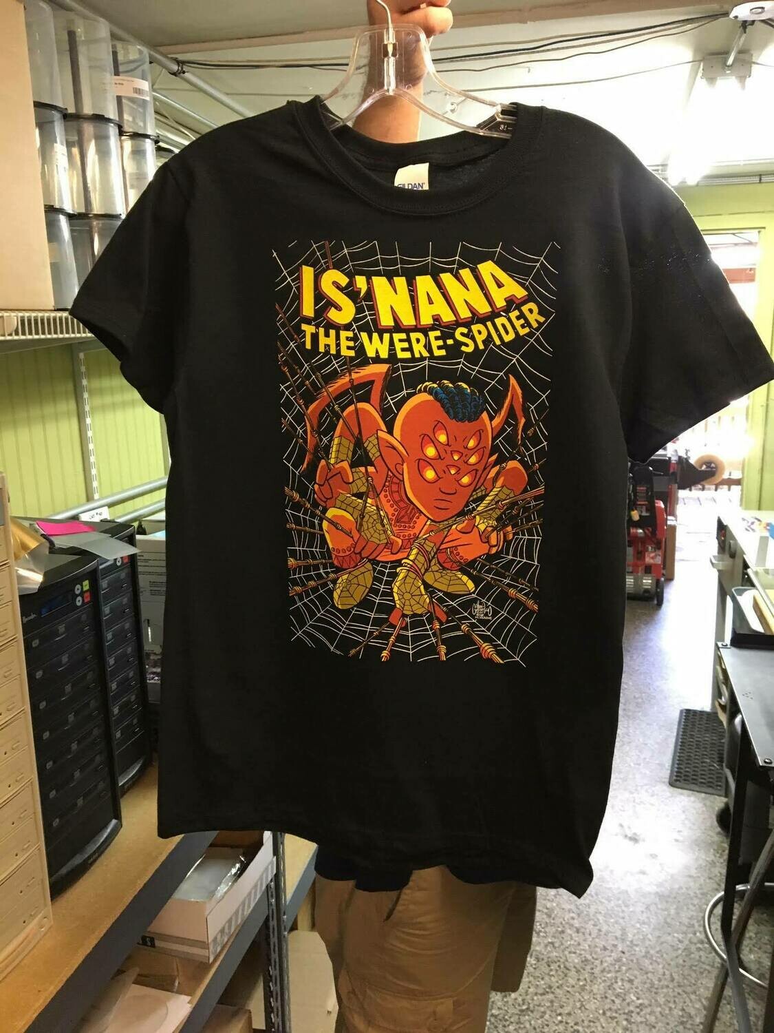 Is'nana the Were-Spider T-shirt designed by Chris Giarrusso