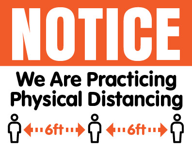 Practice Social Distancing Sign Practice Social Distancing Sign