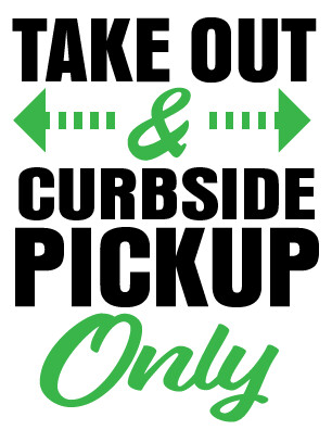 Take Out Curbside PickUp Sign Take Out Curbside PickUp Sign
