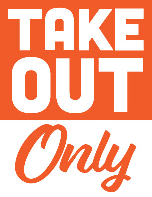 Take Out Orange Sign Take Out Orange Sign