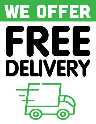 Free Delivery Sign Free Delivery Sign