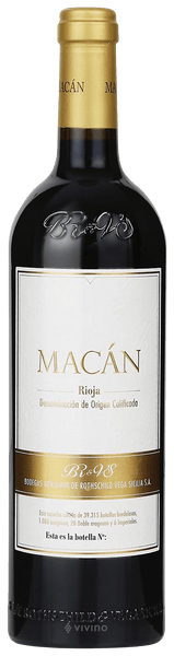 Benjamin de Rothschild - Vega Sicilia
Macan 2016 (750 ml)