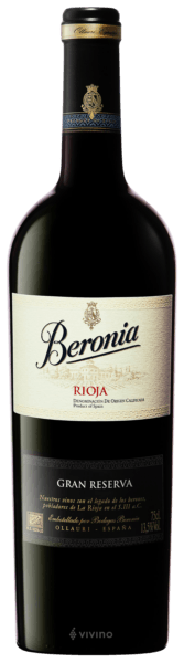 Beronia Rioja Gran Reserva 2012 (750 ml)