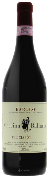 Cascina Ballarin Barolo Tre Ciabot 2018 (750 ml)