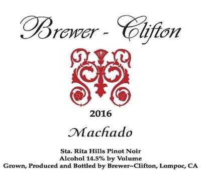 Brewer-Clifton Machado Pinot Noir Sta Rita Hills 2016 (750 ml)