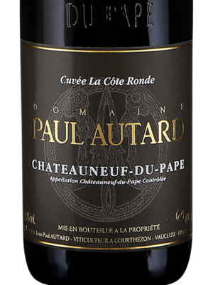 Paul Autard Chateauneuf du Pape Cuvee la Cote Ronde 2017 (750 ml)